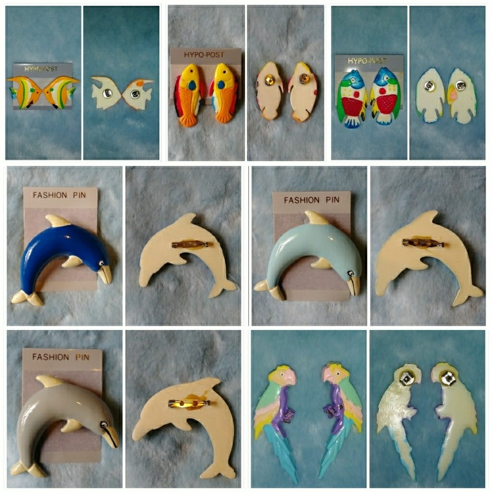 Bundle of Earrings + Pins